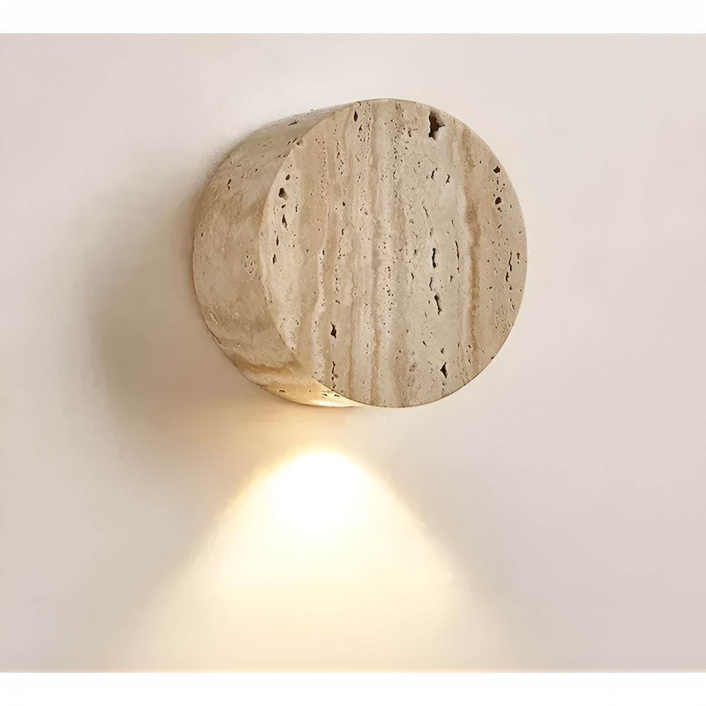 Natuursteen Wandlamp Elegant | Warm Licht voor Stijlvolle Binnenwandverlichting