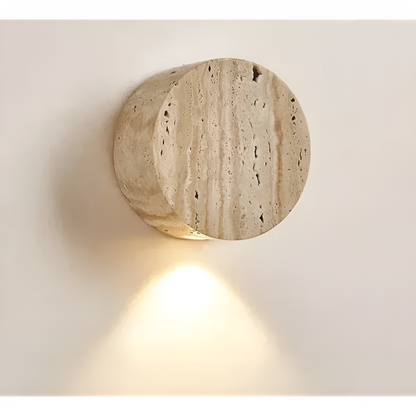 Natuursteen Wandlamp Elegant | Warm Licht voor Stijlvolle Binnenwandverlichting