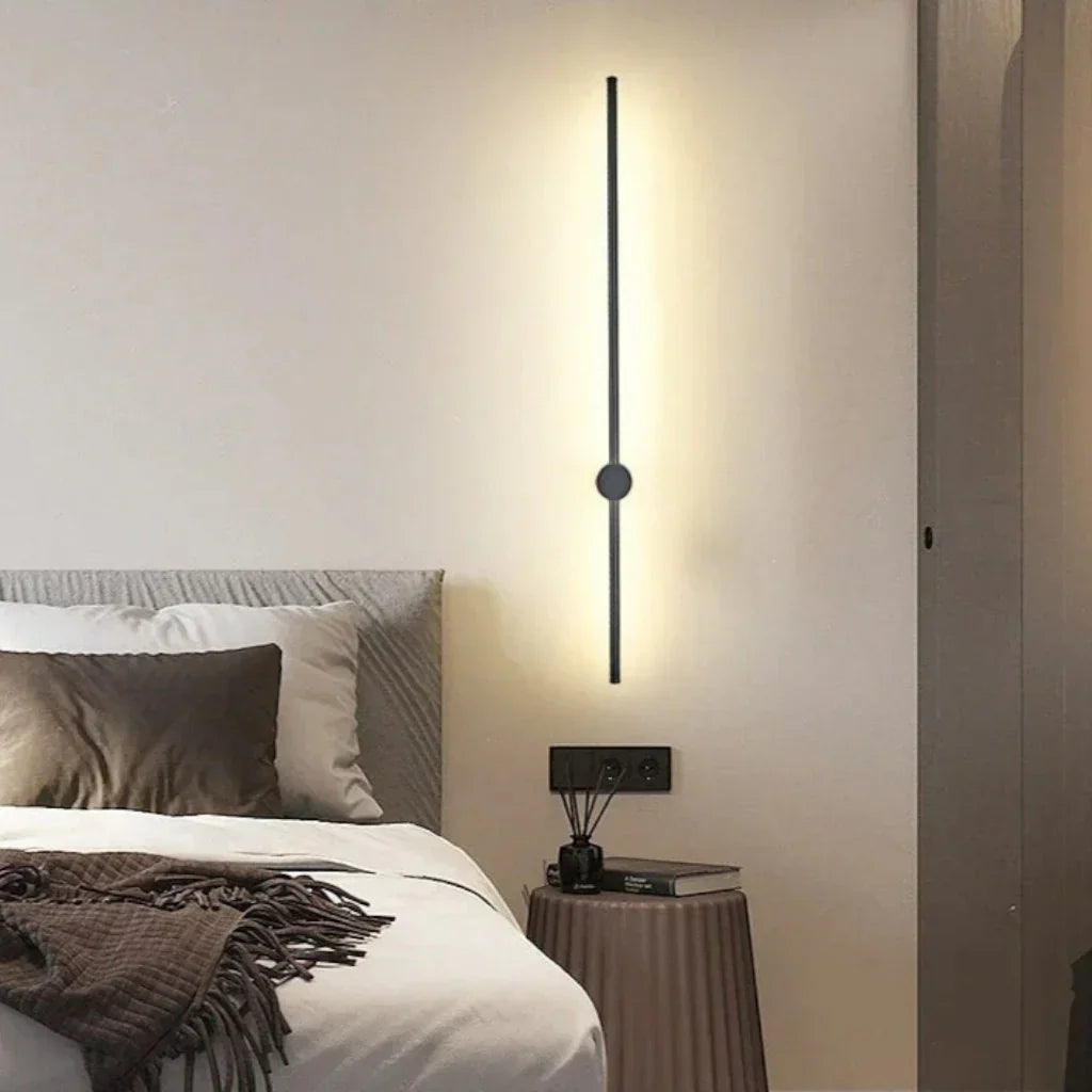 Nordic Lineaire LED Wandlamp | Minimalistisch Wandlicht Single en Double Line