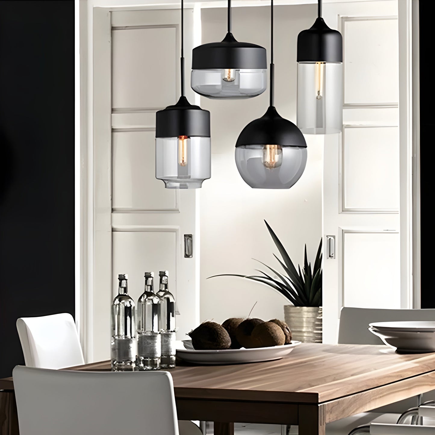 LED Glas Hanglamp Scandinavisch | Modern Stijlvol voor Elegante Woonkamers
