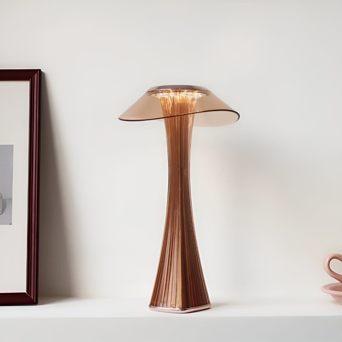 Gior Kristal Nachtlamp | Oplaadbaar Italiaans Kristal met Smart Touch