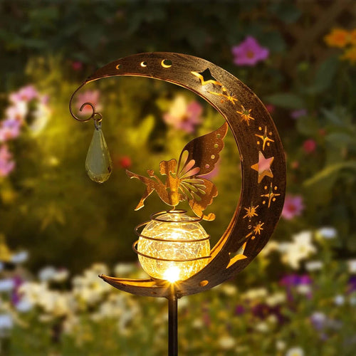 StellaGuardian Waterdicht Maan-Fee Solarlamp | Magische Tuin Sfeerverlichting