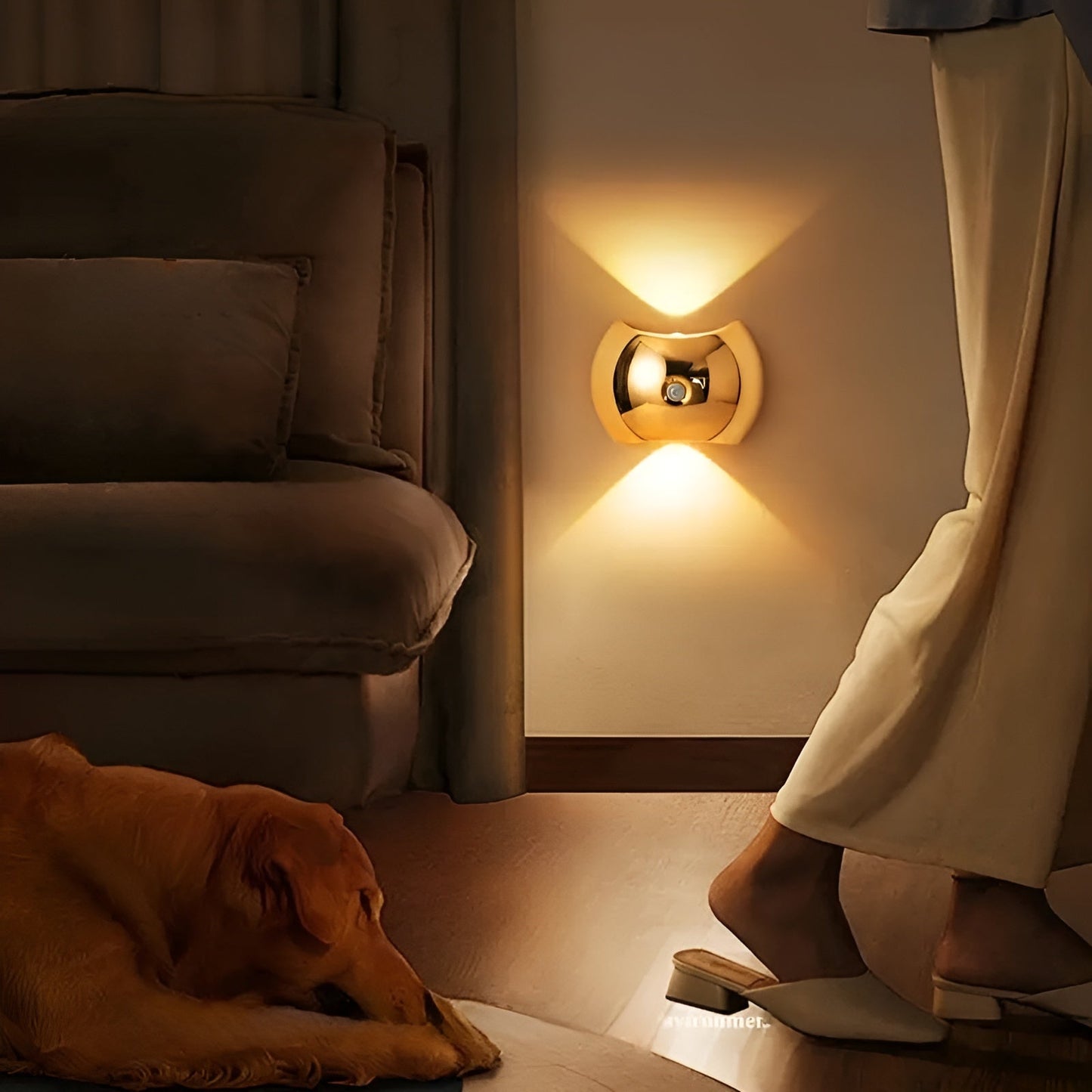 Wandlamp met Bewegingssensor | Duaal LED Licht Boven en Onder, Magnetisch en Draagbaar