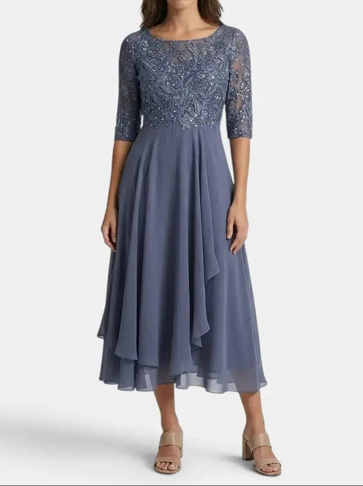 Isabelle — Elegant Lace Dress In Timeless White For Special Occasions