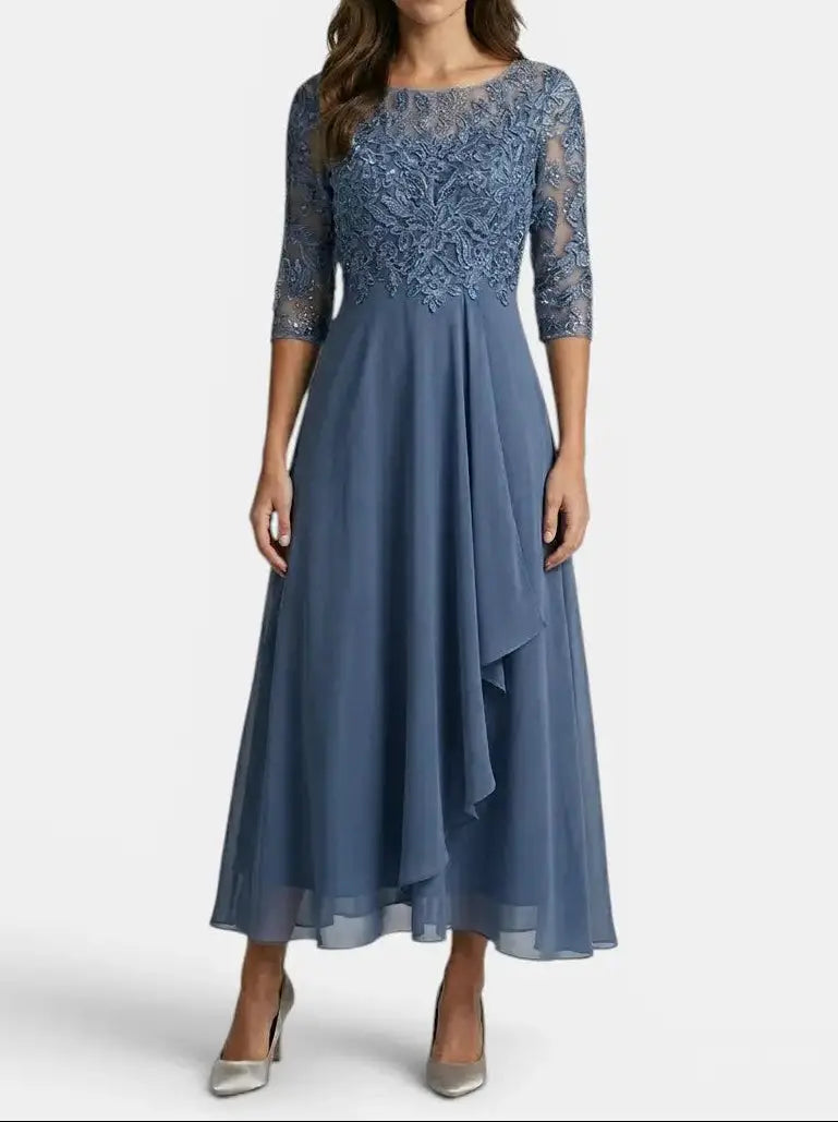 Isabelle — Elegant Lace Dress In Timeless White For Special Occasions