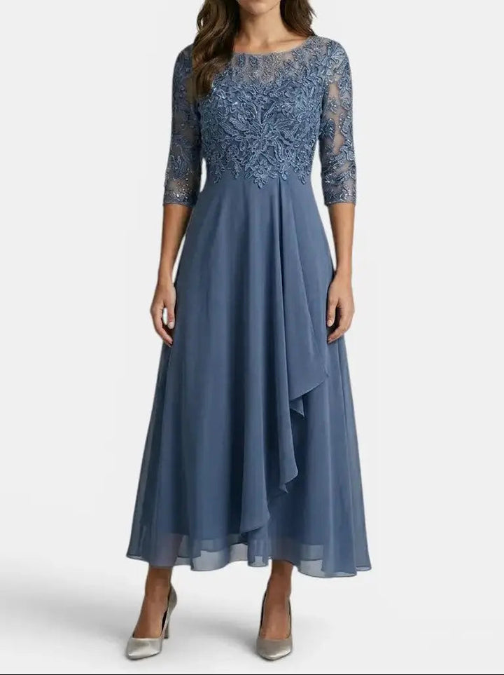 Isabelle — Elegant Lace Dress In Timeless White For Special Occasions