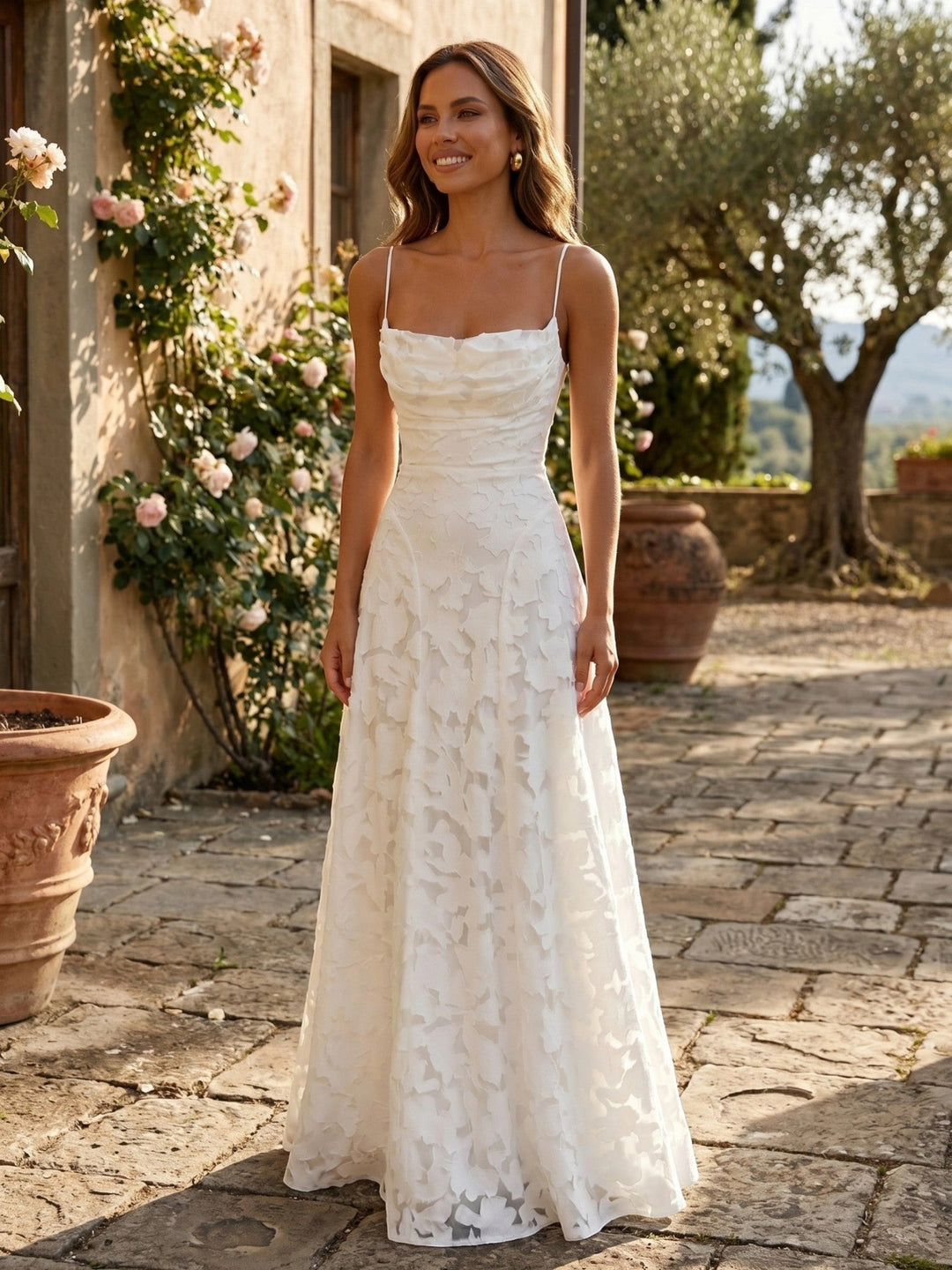 Genevieve — Floral Print Maxi Dress For Elegant Flowing Summer Wear