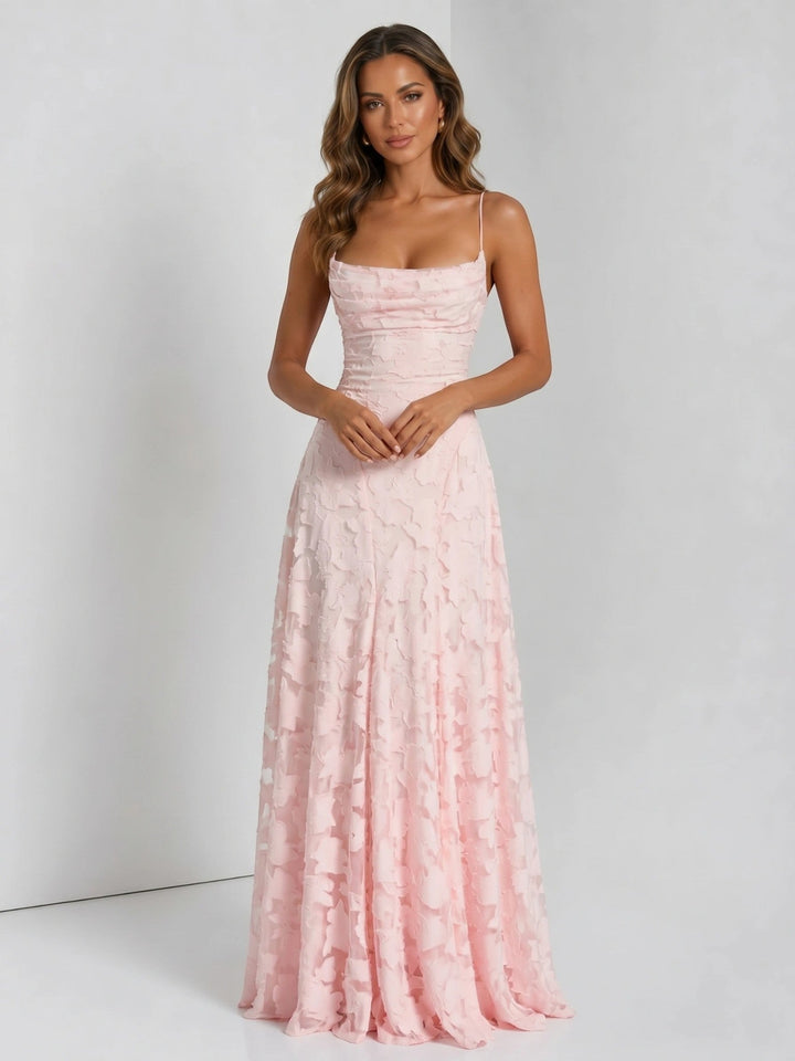 Genevieve — Floral Print Maxi Dress For Elegant Flowing Summer Wear
