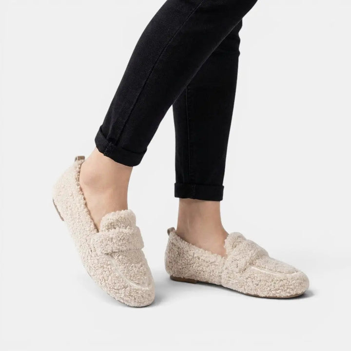 Plushcozy — Plush Fabric House Slippers With Ultra-Cozy Slip-On Moccasin Design
