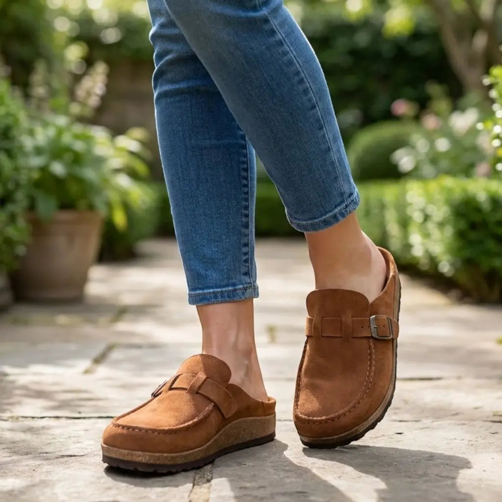 Buckleblack — Synthetic Slip-On Loafers With Chic Black Casual Buckle Detail Design