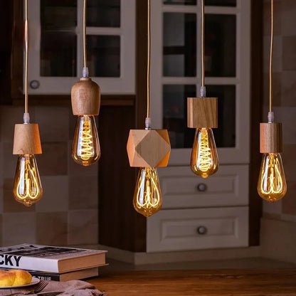 WoodGlow Italiaans Houten Hanglamp | Commerciële Kwaliteit voor Thuis en Horeca