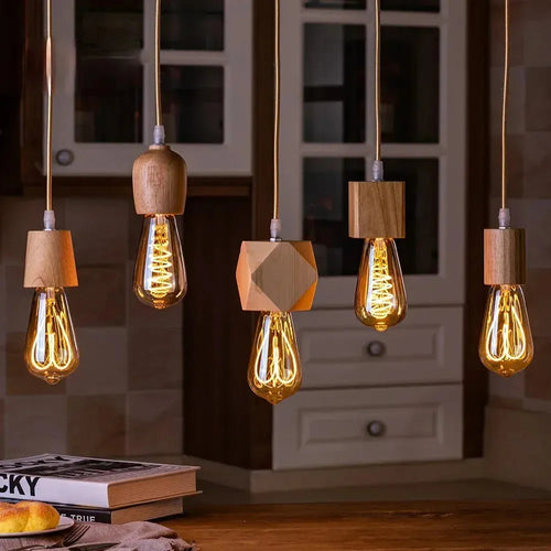 WoodGlow Italiaans Houten Hanglamp | Commerciële Kwaliteit voor Thuis en Horeca